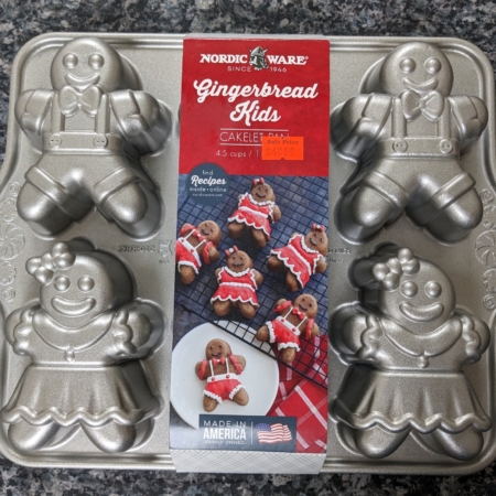 Nordic Ware Gingerbread Kids Cakelet Pan