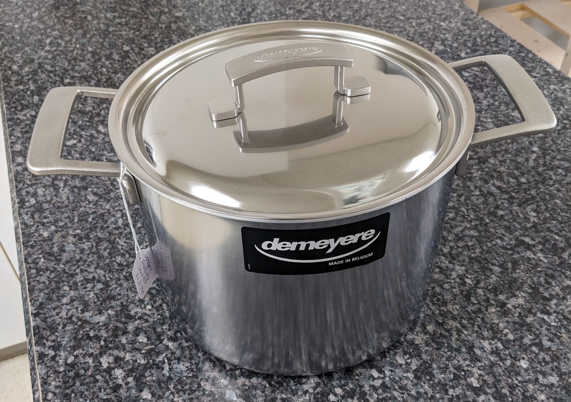 Demeyere Industry 5 8q Stainless Steel Stock Pot With Lid Barbs Kitchen 8578