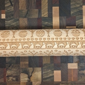 Folkroll Easter Basket Large Embossed Rolling Pin