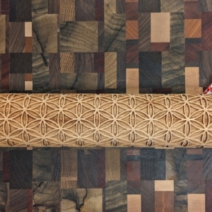 Folkroll Flower of Life Large Embossed Rolling Pin