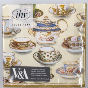 IHR V&A Cocktail Napkins Five O Clock Tea Cream