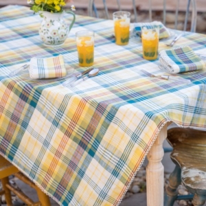April Cornell Tablecloth 60x90 Everyday Plaid Multi